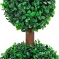 vidaXL Planta de boj artificial forma de bola con maceta verde 60 cm vidaXL Planta de boj artificial forma de bola con maceta verde 60 cm