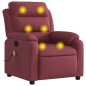 vidaXL Sillón de masaje reclinable de tela color vino tinto vidaXL Sillón de masaje reclinable de tela color vino tinto
