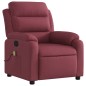 vidaXL Sillón de masaje reclinable de tela color vino tinto vidaXL Sillón de masaje reclinable de tela color vino tinto