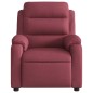 vidaXL Sillón de masaje reclinable de tela color vino tinto vidaXL Sillón de masaje reclinable de tela color vino tinto