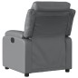 vidaXL Sillón reclinable de cuero sintético gris vidaXL Sillón reclinable de cuero sintético gris
