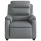 vidaXL Sillón reclinable de cuero sintético gris vidaXL Sillón reclinable de cuero sintético gris