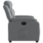 vidaXL Sillón reclinable de cuero sintético gris vidaXL Sillón reclinable de cuero sintético gris