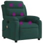 vidaXL Sillón de masaje reclinable de terciopelo verde oscuro vidaXL Sillón de masaje reclinable de terciopelo verde oscuro