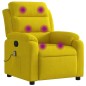 vidaXL Sillón de masaje reclinable de terciopelo amarillo vidaXL Sillón de masaje reclinable de terciopelo amarillo