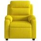 vidaXL Sillón de masaje reclinable de terciopelo amarillo vidaXL Sillón de masaje reclinable de terciopelo amarillo