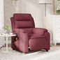 vidaXL Sillón de masaje reclinable eléctrico tela rojo tinto vidaXL Sillón de masaje reclinable eléctrico tela rojo tinto