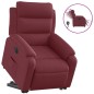 vidaXL Sillón eléctrico reclinable elevable de tela rojo tinto vidaXL Sillón eléctrico reclinable elevable de tela rojo tinto