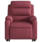vidaXL Sillón eléctrico reclinable elevable de tela rojo tinto vidaXL Sillón eléctrico reclinable elevable de tela rojo tinto