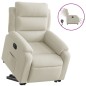vidaXL Sillón eléctrico reclinable elevable de terciopelo crema vidaXL Sillón eléctrico reclinable elevable de terciopelo crema