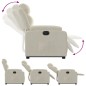 vidaXL Sillón eléctrico reclinable elevable de terciopelo crema vidaXL Sillón eléctrico reclinable elevable de terciopelo crema