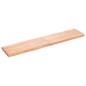 vidaXL Tablero mesa madera tratada borde natural marrón 180x40x(2-6)cm vidaXL Tablero mesa madera tratada borde natural marrón 180x40x(2-6)cm