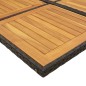 vidaXL Set comedor de jardín con cojines 15 pzas ratán sintético negro vidaXL Set comedor de jardín con cojines 15 pzas ratán sintético negro