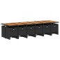 vidaXL Set de muebles jardín 17 pzas con cojines ratán sintético negro vidaXL Set de muebles jardín 17 pzas con cojines ratán sintético negro