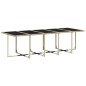 vidaXL Set comedor de jardín 11 pzas con cojines ratán sintético beige vidaXL Set comedor de jardín 11 pzas con cojines ratán sintético beige