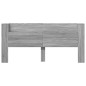 vidaXL Cabecero de cama con luz LED gris Sonoma 220x16,5x103,5 cm