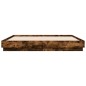vidaXL Estructura de cama madera de ingeniería roble ahumado 180x200cm vidaXL Estructura de cama madera de ingeniería roble ahumado 180x200cm