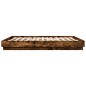 vidaXL Estructura de cama madera de ingeniería roble ahumado 180x200cm vidaXL Estructura de cama madera de ingeniería roble ahumado 180x200cm