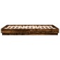 vidaXL Estructura de cama madera de ingeniería roble ahumado 150x200cm vidaXL Estructura de cama madera de ingeniería roble ahumado 150x200cm
