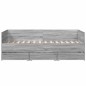 vidaXL Tumbona con cajones madera ingeniería gris Sonoma 75x190 cm vidaXL Tumbona con cajones madera ingeniería gris Sonoma 75x190 cm