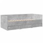 vidaXL Tumbona con cajones madera ingeniería gris hormigón 90x190 cm vidaXL Tumbona con cajones madera ingeniería gris hormigón 90x190 cm