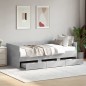 vidaXL Tumbona con cajones madera ingeniería gris hormigón 90x190 cm vidaXL Tumbona con cajones madera ingeniería gris hormigón 90x190 cm