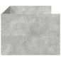 vidaXL Tumbona con cajones madera ingeniería gris hormigón 90x190 cm vidaXL Tumbona con cajones madera ingeniería gris hormigón 90x190 cm