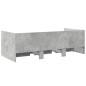 vidaXL Tumbona con cajones madera ingeniería gris hormigón 75x190 cm vidaXL Tumbona con cajones madera ingeniería gris hormigón 75x190 cm