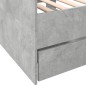vidaXL Tumbona con cajones madera ingeniería gris hormigón 75x190 cm vidaXL Tumbona con cajones madera ingeniería gris hormigón 75x190 cm
