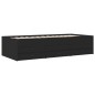 vidaXL Tumbona con cajones madera de ingeniería negro 90x190 cm vidaXL Tumbona con cajones madera de ingeniería negro 90x190 cm