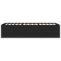 vidaXL Tumbona con cajones madera de ingeniería negro 90x190 cm vidaXL Tumbona con cajones madera de ingeniería negro 90x190 cm