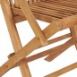 vidaXL Sillas de jardín 2 uds madera teca con cojines crema blanco vidaXL Sillas de jardín 2 uds madera teca con cojines crema blanco