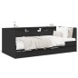 vidaXL Tumbona con cajones madera de ingeniería negro 90x190 cm vidaXL Tumbona con cajones madera de ingeniería negro 90x190 cm
