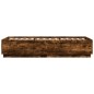 vidaXL Estructura de cama madera de ingeniería roble humo 100x200 cm vidaXL Estructura de cama madera de ingeniería roble humo 100x200 cm