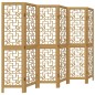vidaXL Biombo separador de 6 paneles madera maciza paulownia marrón vidaXL Biombo separador de 6 paneles madera maciza paulownia marrón