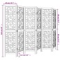 vidaXL Biombo separador de 6 paneles madera maciza paulownia marrón vidaXL Biombo separador de 6 paneles madera maciza paulownia marrón