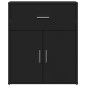 vidaXL Aparador de madera de ingeniería negro 60x31x70 cm vidaXL Aparador de madera de ingeniería negro 60x31x70 cm