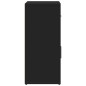 vidaXL Aparador de madera de ingeniería negro 60x31x70 cm vidaXL Aparador de madera de ingeniería negro 60x31x70 cm