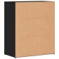 vidaXL Aparador de madera de ingeniería negro 60x31x70 cm vidaXL Aparador de madera de ingeniería negro 60x31x70 cm