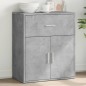 vidaXL Aparador de madera de ingeniería gris hormigón 60x31x70 cm