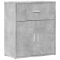 vidaXL Aparador de madera de ingeniería gris hormigón 60x31x70 cm