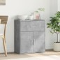 vidaXL Aparador de madera de ingeniería gris hormigón 60x31x70 cm