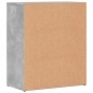 vidaXL Aparador de madera de ingeniería gris hormigón 60x31x70 cm