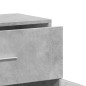 vidaXL Aparador de madera de ingeniería gris hormigón 60x31x70 cm