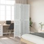 vidaXL Biombo separador de 3 paneles madera maciza Paulownia blanco vidaXL Biombo separador de 3 paneles madera maciza Paulownia blanco