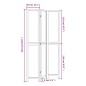 vidaXL Biombo separador de 3 paneles madera maciza Paulownia blanco vidaXL Biombo separador de 3 paneles madera maciza Paulownia blanco