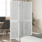vidaXL Biombo separador de 3 paneles madera maciza Paulownia blanco vidaXL Biombo separador de 3 paneles madera maciza Paulownia blanco
