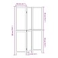 vidaXL Biombo separador de 3 paneles madera maciza Paulownia blanco vidaXL Biombo separador de 3 paneles madera maciza Paulownia blanco