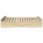 vidaXL Cama con cajones madera ingeniería roble Sonoma 160x200 cm vidaXL Cama con cajones madera ingeniería roble Sonoma 160x200 cm