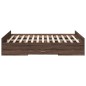vidaXL Cama con cajones madera de ingeniería marrón roble 120x190 cm vidaXL Cama con cajones madera de ingeniería marrón roble 120x190 cm